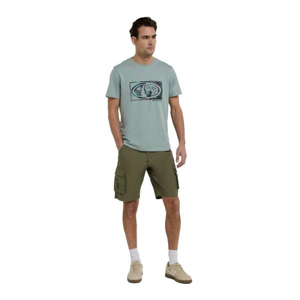 Animal Mens Haze Organic Cargo Shorts - Green - 