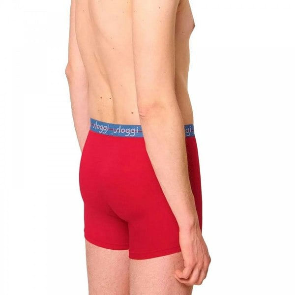 Sloggi Start 3-Pack Short, Red/Blue/Grey