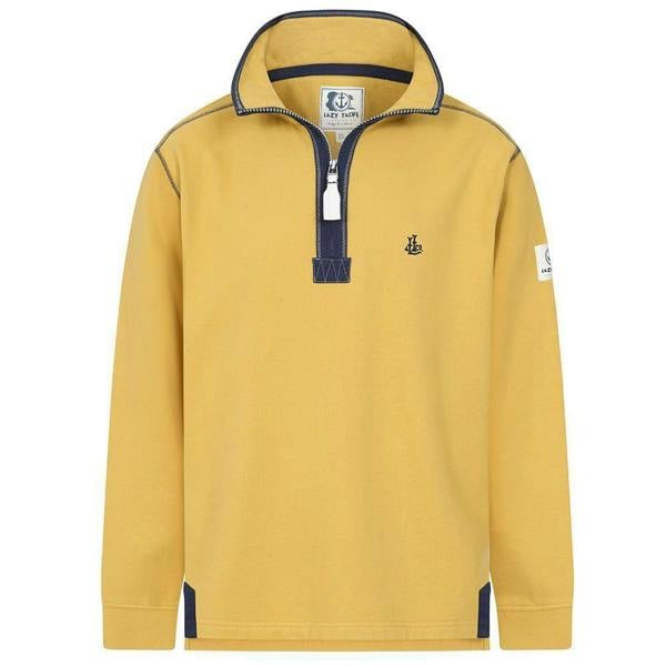 Lazy Jacks Mens Quarter Zip Sweatshirt - Heather - 