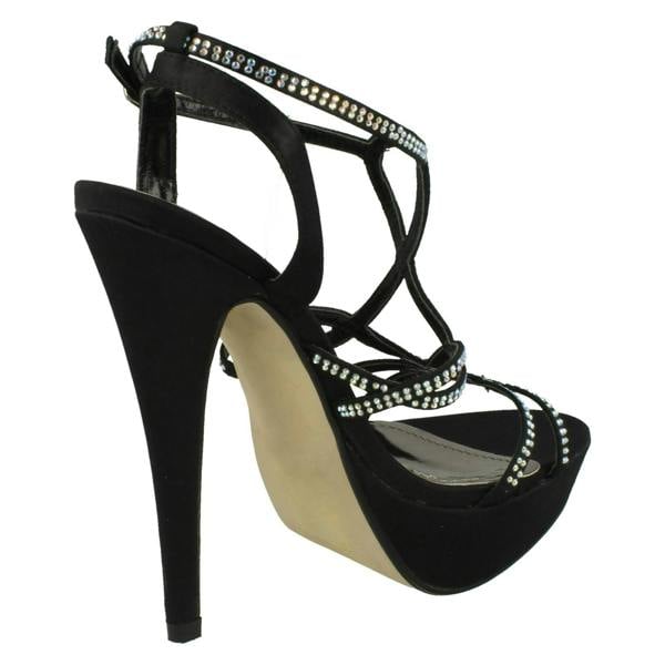 Spot On Ladies Spot On Strappy Heeled Sandals
