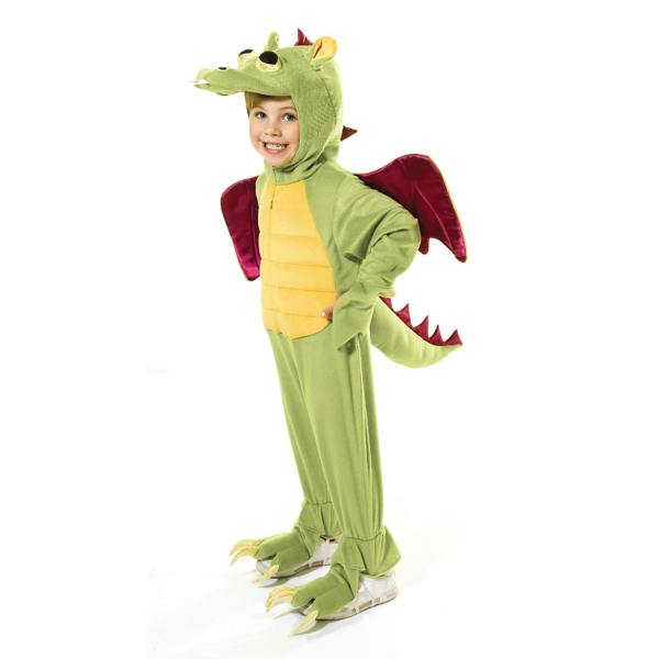 Bristol Novelty Childrens/Kids Dragon Costume - Green/Yellow/Red - 
