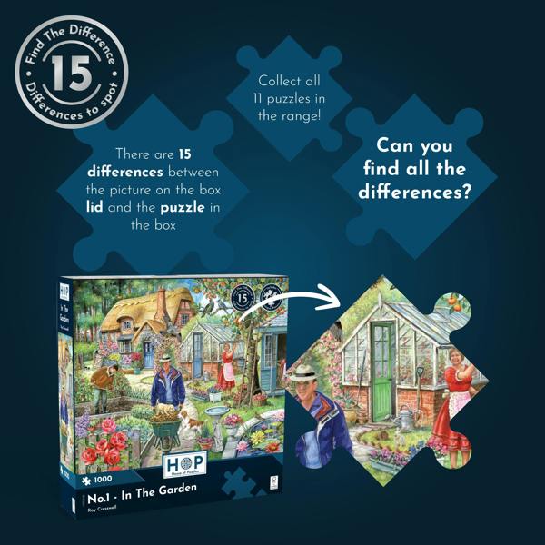 The House of Puzzles No.30 Winter Break Find The Difference 1000 Piece Jigsaw Puzzle