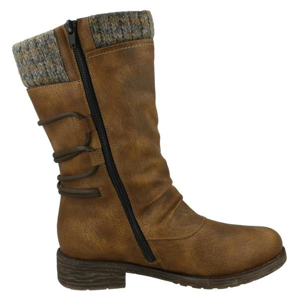 Remonte Ladies Remonte Calf High Lambswool Lined Casual Boots D8070