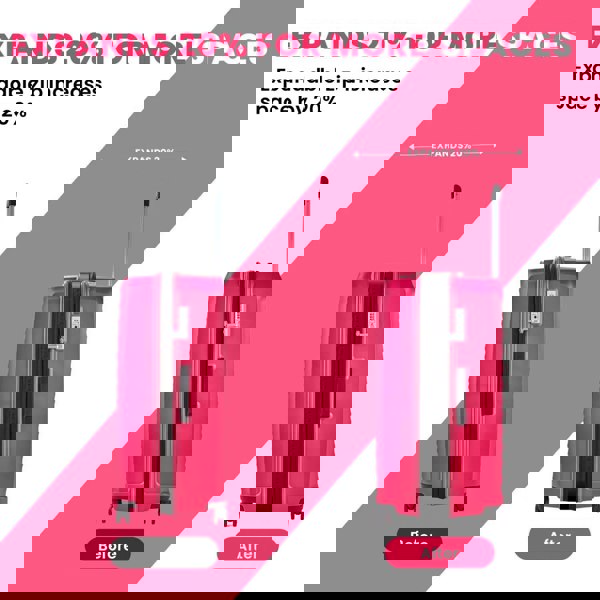 Rock Sunwave - Suitcase Expandable Hard-Shell 4 Spinner Wheels