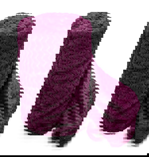 Velosso Moda Ribbed Chevron Super Soft Blanket - 150cm x 200cm