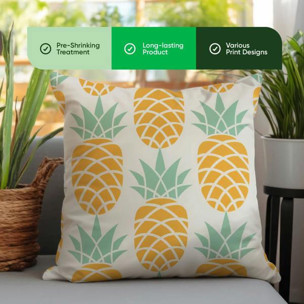 Gardenwize Pair of Outdoor Scatter Cushions – Pineapple Design