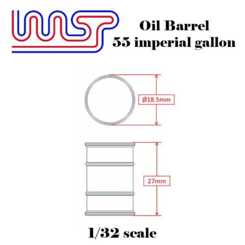 MCSlots Pennzoil V2 5 x Barrel Drum 1:32 Scale Slot Car Track Scenery Wasp 55