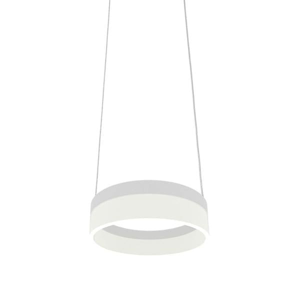Milagro Ring LED Pendant Lamp Circular White With Built In Light Source
