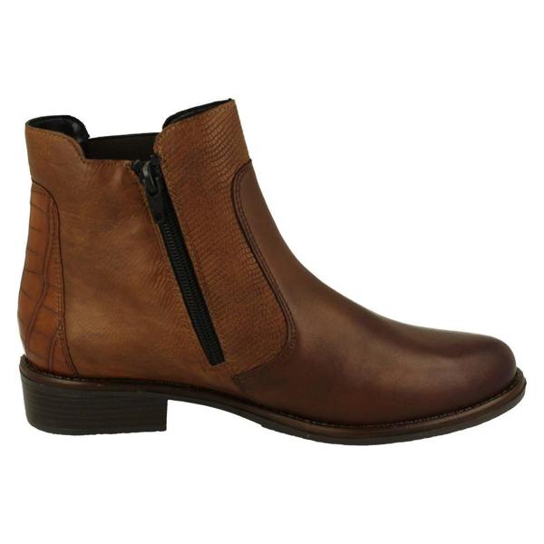 Remonte Ladies Remonte Low Heel Elasticated Casual Chelsea Boots D0F70