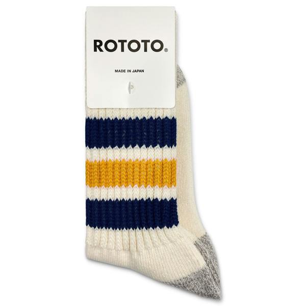 ROTOTO Coarse Ribbed Old School Crew Socks