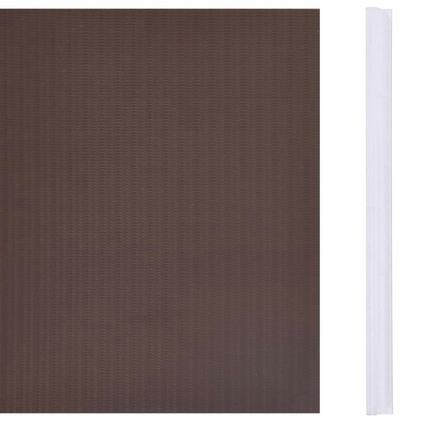 Berkfield Garden Privacy Screen PVC 70x0.19 m Brown
