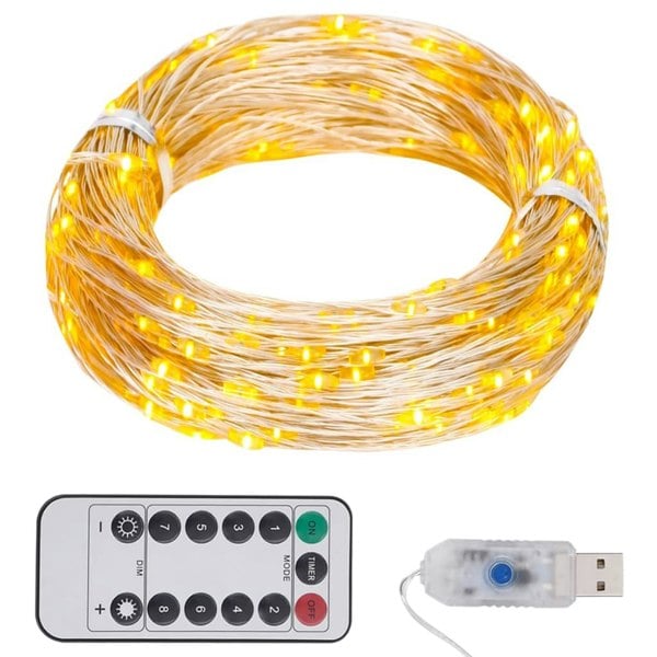 Berkfield LED String with 300 LEDs Warm White 30 m