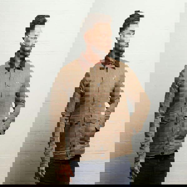 Gabicci V55GJ11 Mens Hunter Check Blouson Gabicci Vintage - NUTMEG