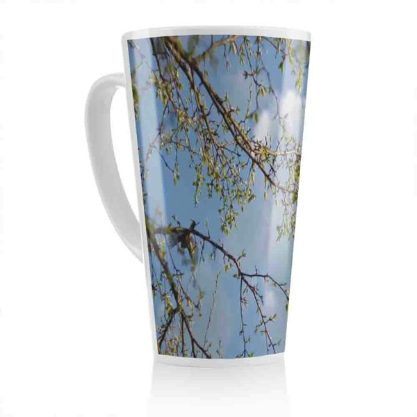 Benjamin Tate Design Tree Branches  Sky Latte Mug