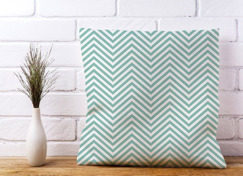 Warren Reed Geometric Chevron Pattern Cushions