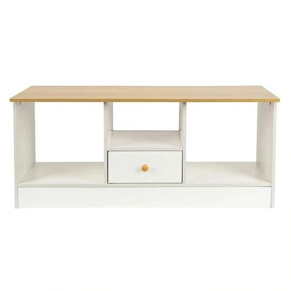 Havendro 90CM Wooden TV Cabinet 3 Tier Shelf Living Room Media Storage TV Unit Stand