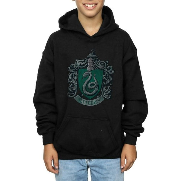 Harry Potter Boys Slytherin Cotton Hoodie - Black