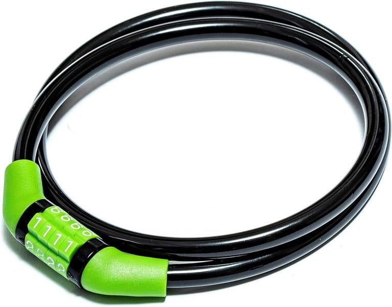 Awe Sport Direct 8mm x 76cm Steel Cable Bike/Bicycle Combination Lock (Non-Changeable Unique Code)
