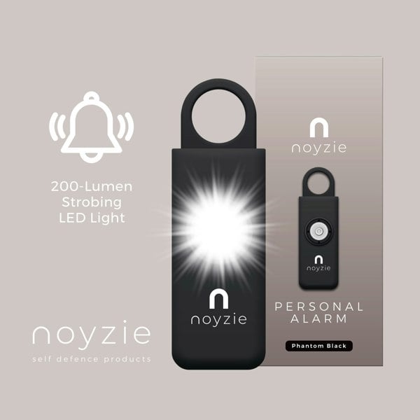 Noyzie 125db Personal Safety Alarm Siren & 200 Lumen Strobing LED Light