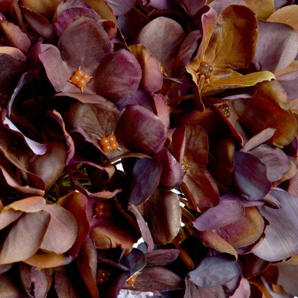 Wyld Haus Set of 3 Artificial Flowers Autumn Coffee Hydrangea Stems