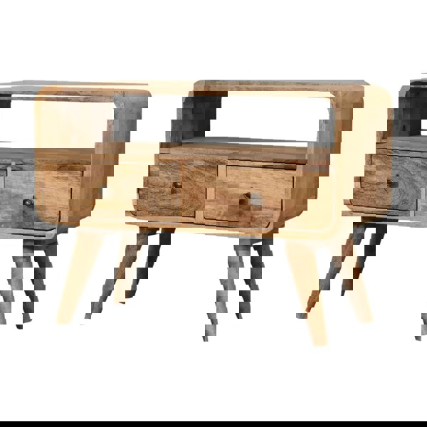 Artisan Furniture Mini Curved Oak-ish Media Unit