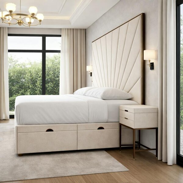 Great British Beds Mercer Divan Ottoman with Contrast Piping