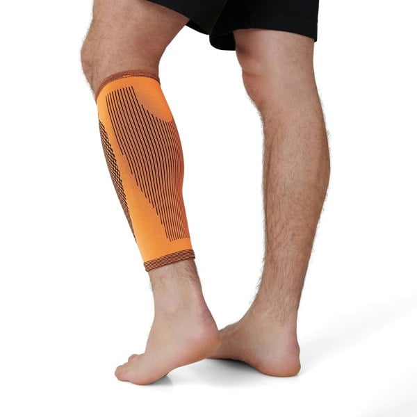 rear view image of Calf Compression Support Sleeve For Shin Splint Pain Relief