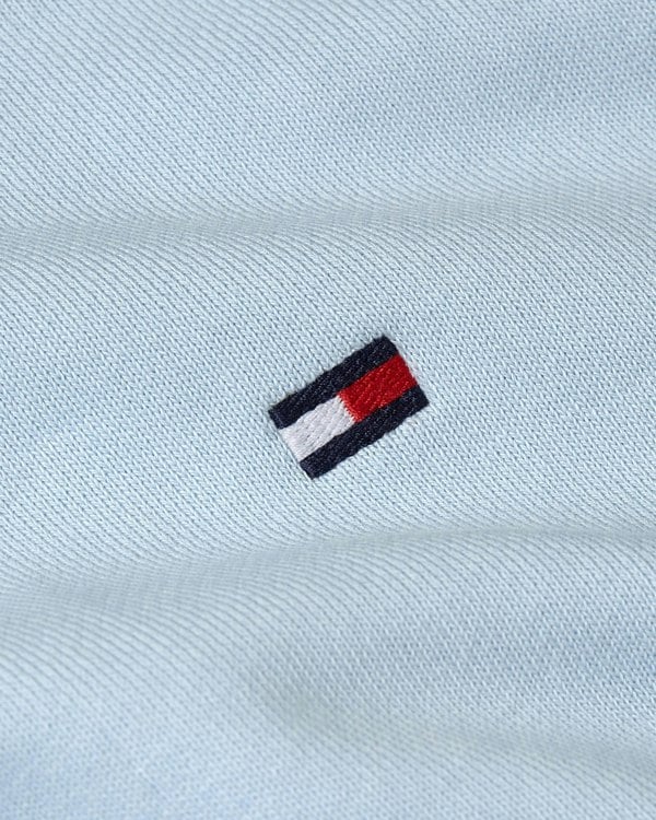 Tommy Hilfiger Essential Mens Terry Cotton Crew Neck - Breezy Blue