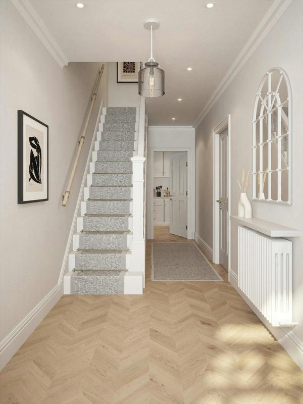 Handrails Direct Ryton Teak Straight Flight Handrail