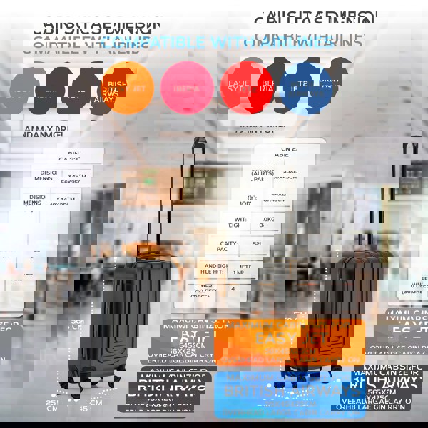 Flight Knight 56x45x25cm Cabin Suitcase EasyJet (Paid) Jet2 British Airways Approved