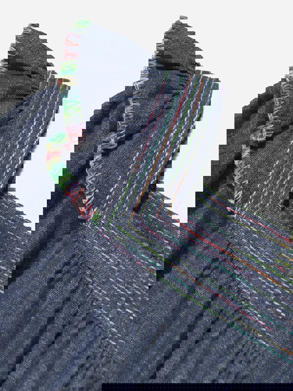 Zimmermann Girls Alight Denim Blouse in Blue