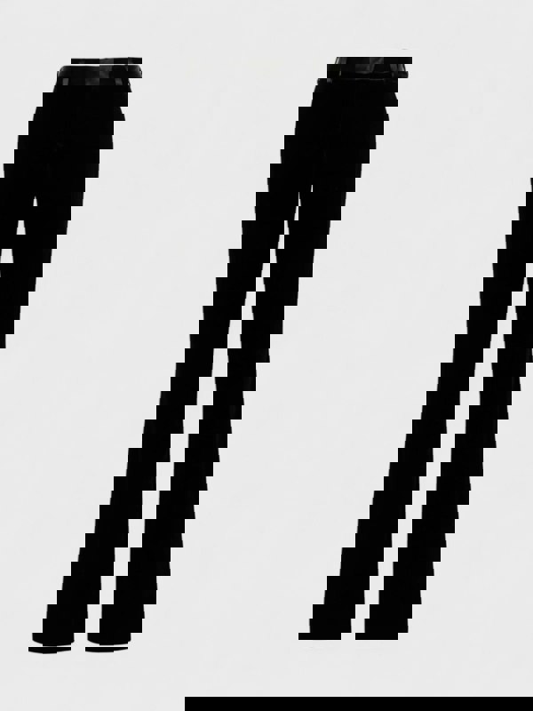 Palm Angels Velvet Tailored Trousers Black - Womens