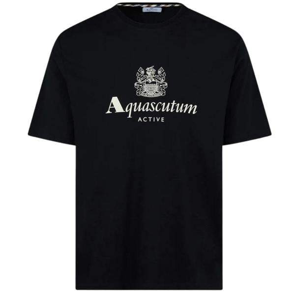Aquascutum Active Big Logo T-Shirt Black S