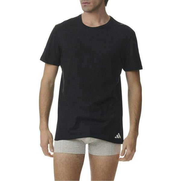 Adidas Mens T-Shirt (Pack of 3) - Black - 