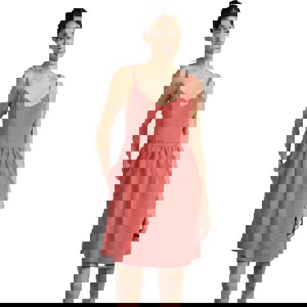 Mountain Warehouse Womens Sienna Seersucker Midi Dress - Rust