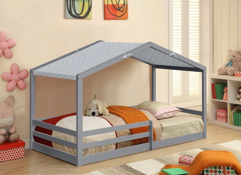 Comfy Living Adorable 3ft Wooden House Bed - A Unique and Cozy Addition to Your Child’s Bedroom