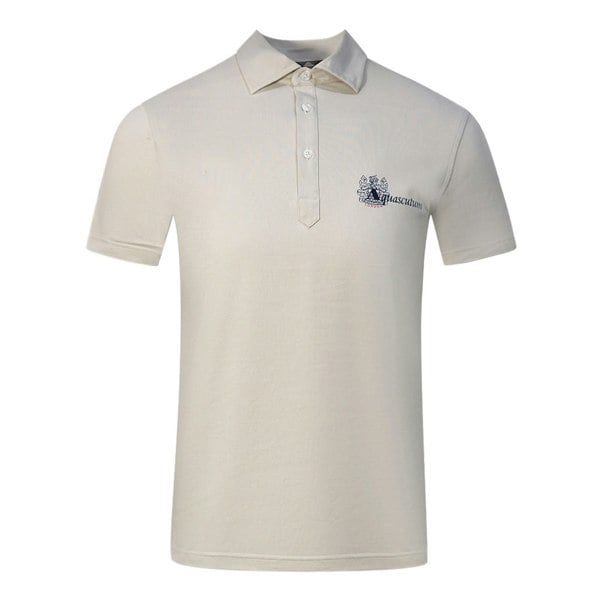 Aquascutum Aldis Brand London Logo Polo Shirt - Beige