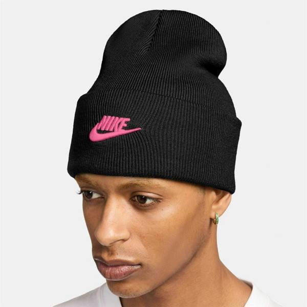 Nike Unisex Adult NSW Beanie - Black/Pinksicle - 