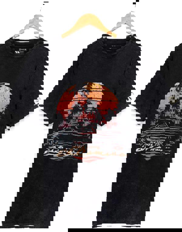 General Motors Unisex Black El Camino Car Graphic Short Sleeved T-Shirt