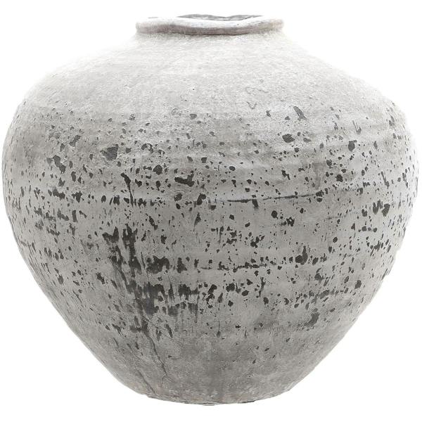 Hill Interiors Regola Ceramic Stone Effect Vase - Stone - 