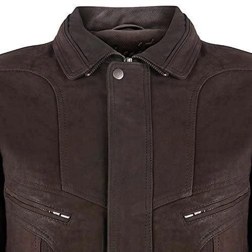 Infinity Leather Mens Leather Bluson Tailored Bomber Jacket