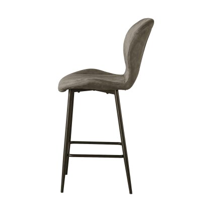 Outdoor Living Jaydn Distressed Leather Comfort Bar Stools
