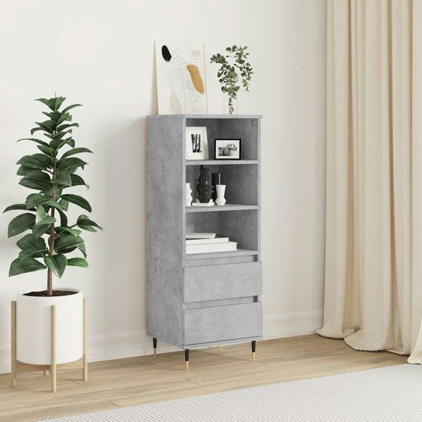 Berkfield Highboard Concrete Grey 40x36x110 cm Engineered Wood