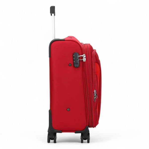 Infinity Luggage Soft Cabin Suitcase 36.5 x 23.5 x 58 cm Nylon 900D Suitable Integrated Lock for Easyjet, Ryanair, Wizzair