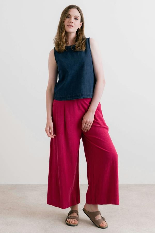 Lily & Me Cora Denim Button Back Vest