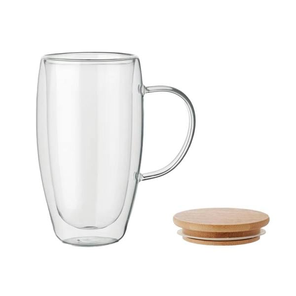 MidOcean Existing Name Borosilicate Glass Double Wall 450ml Mug - Transparent - 