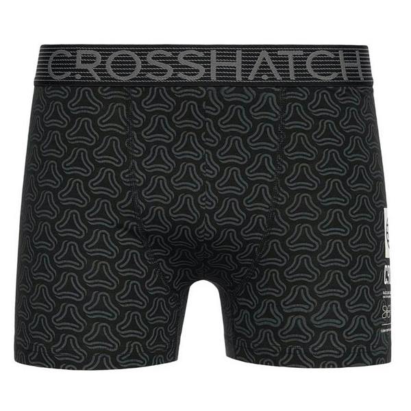 Crosshatch Mens Buzzard Boxer Shorts (Pack of 5) - Grey Marl/Black - 