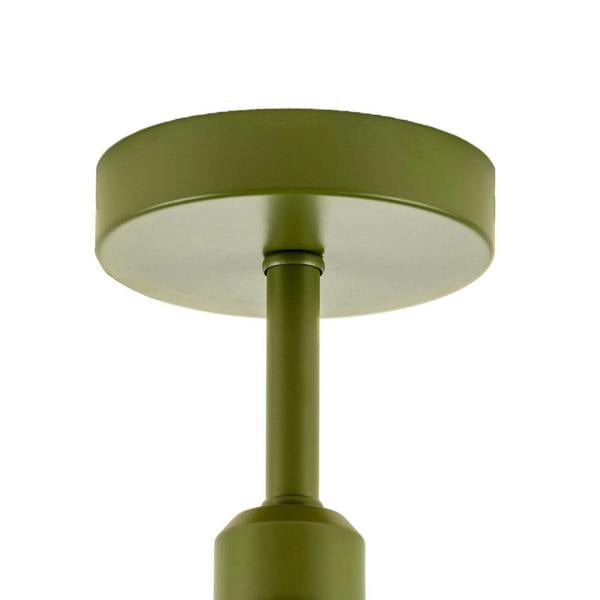 Traditional Olive Green Ceiling Light Fitting to Hold Lamp Shades Image 5