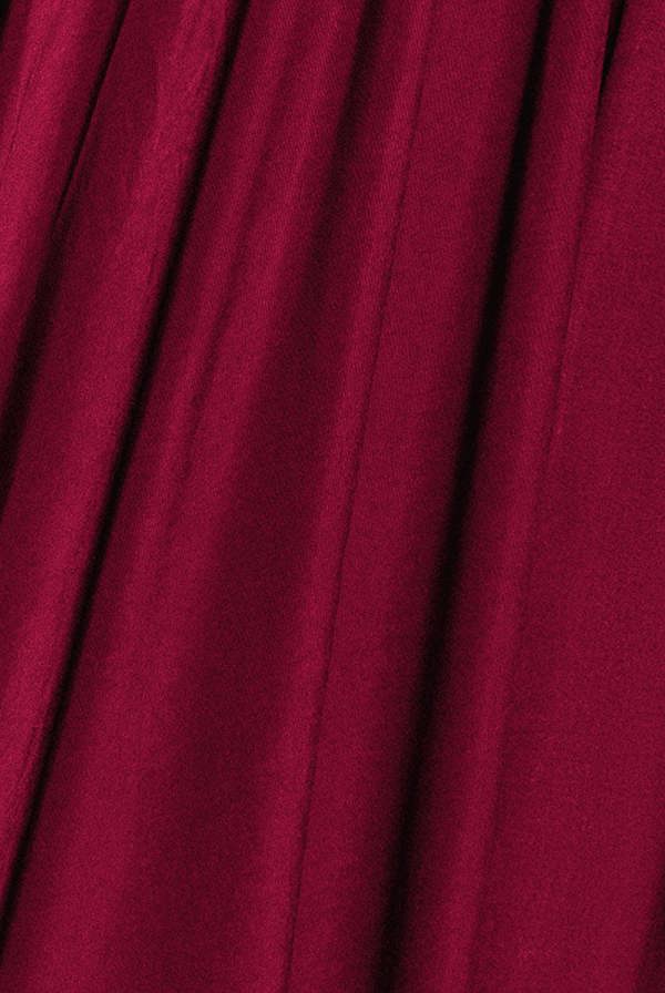 Wrap Front Maxi With Flutter Sleeves - Berry DR2565P