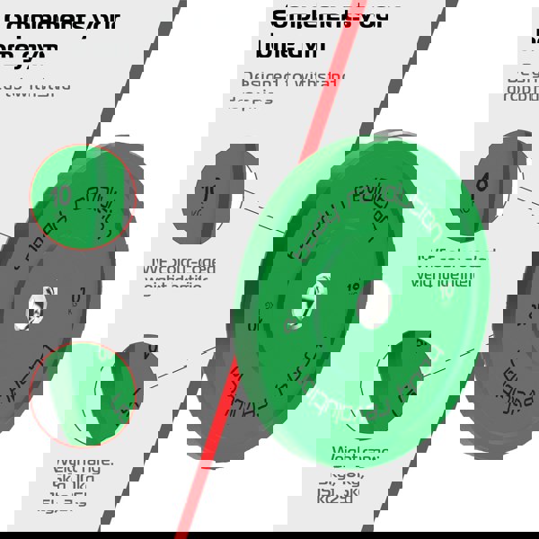 Body Revolution 2 x 10Kg Green Olympic Bumper Plates